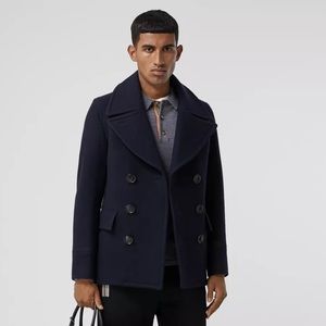 Burberry Pea Coat Wool/Cashmere